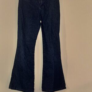 Xhilaration Holographic Glitter Y2K Flare Jeans - Iridescent Blue Purple